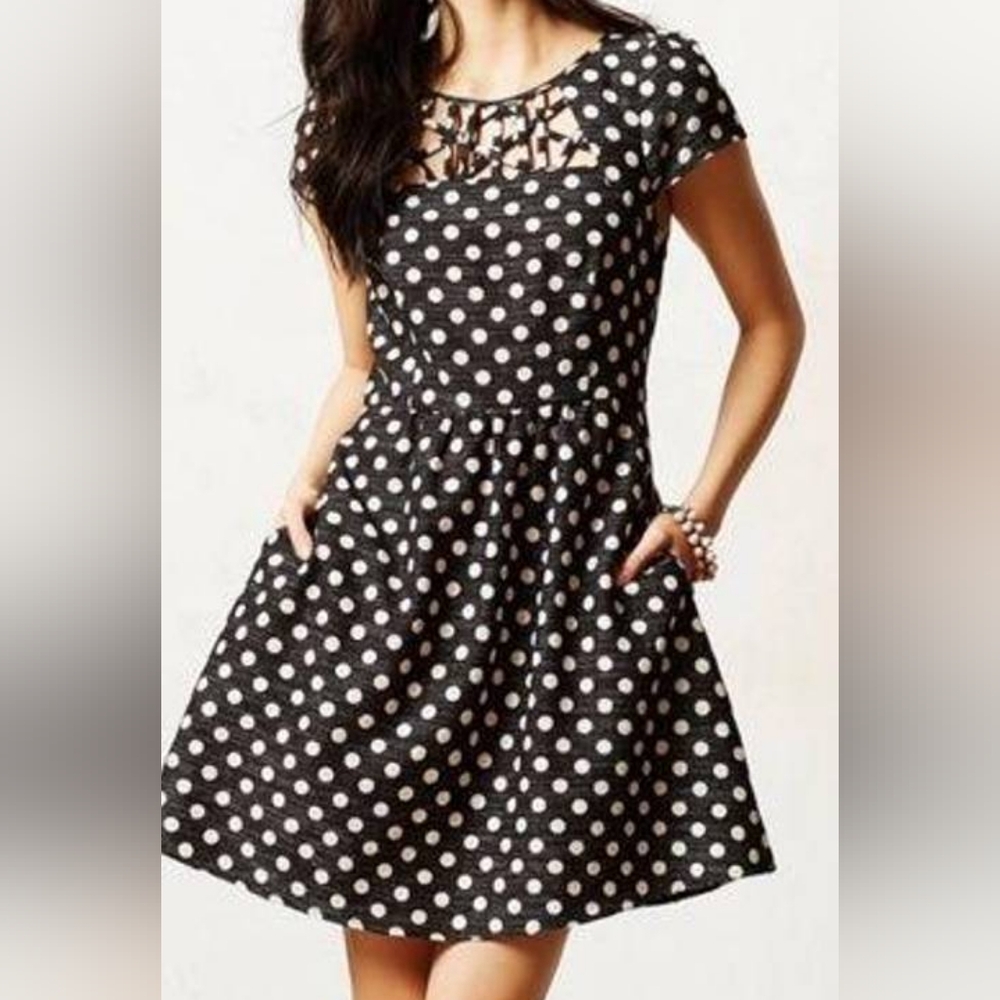 Anthropologie Maeve Polkadot Dress